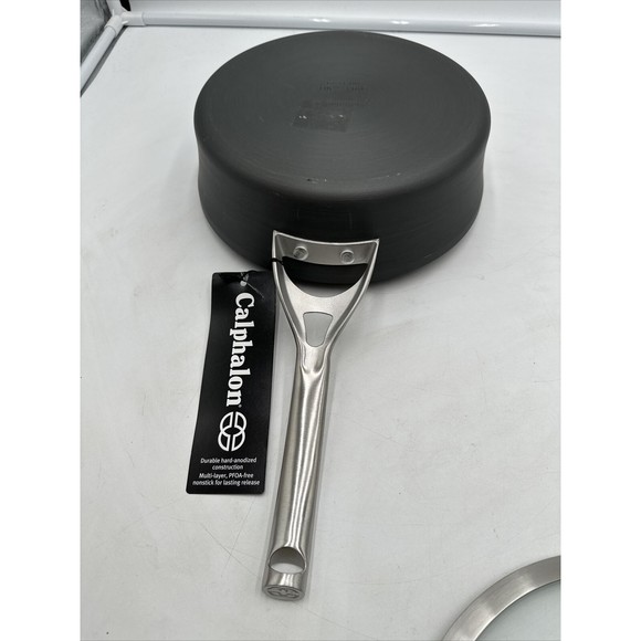 Calphalon Contemporary 3qt Hard-Anodized Nonstick Cookware Saute Pan & Lid -New - Picture 6 of 9